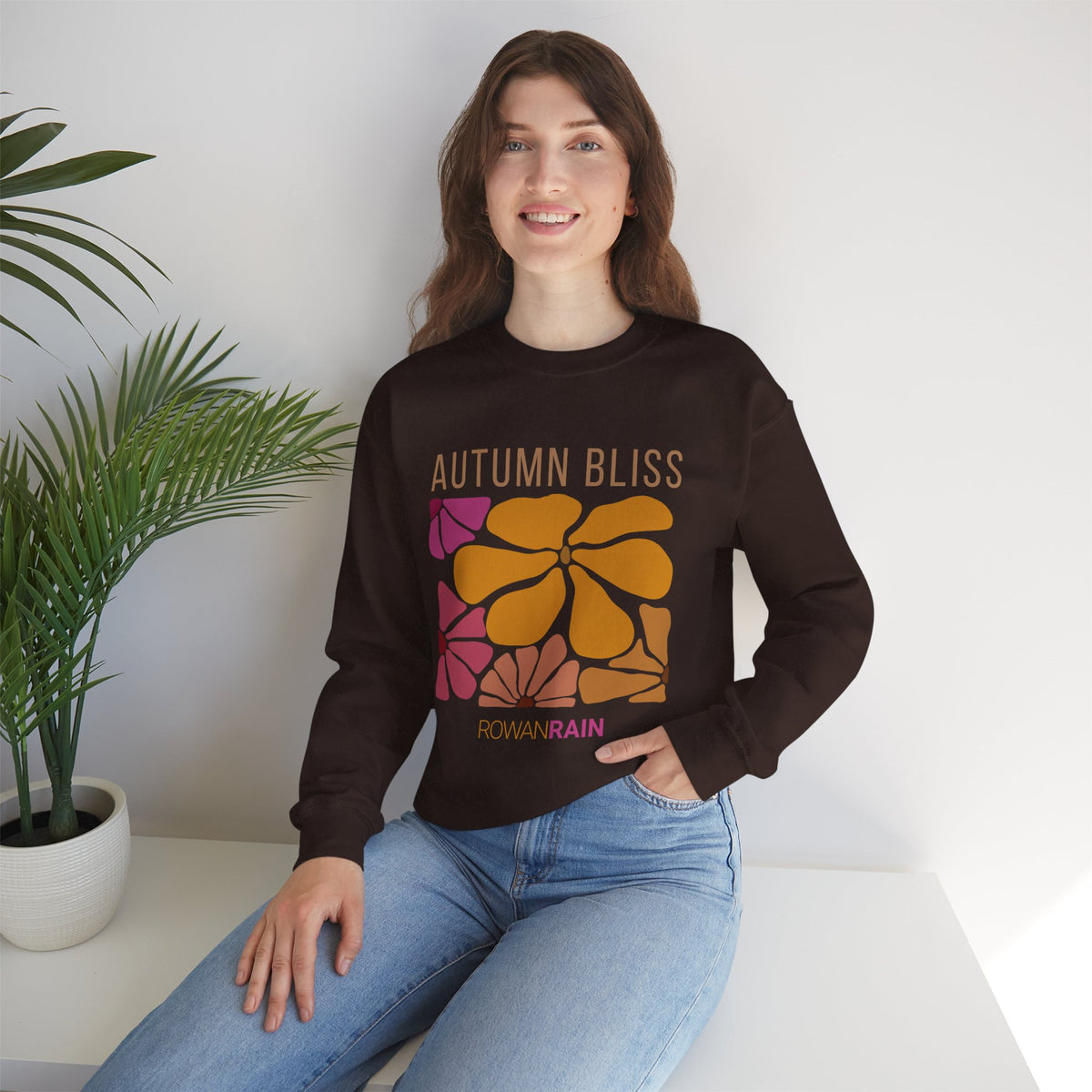 Gold, Brown, and Dark Red Autumn Bliss Sweatshirt