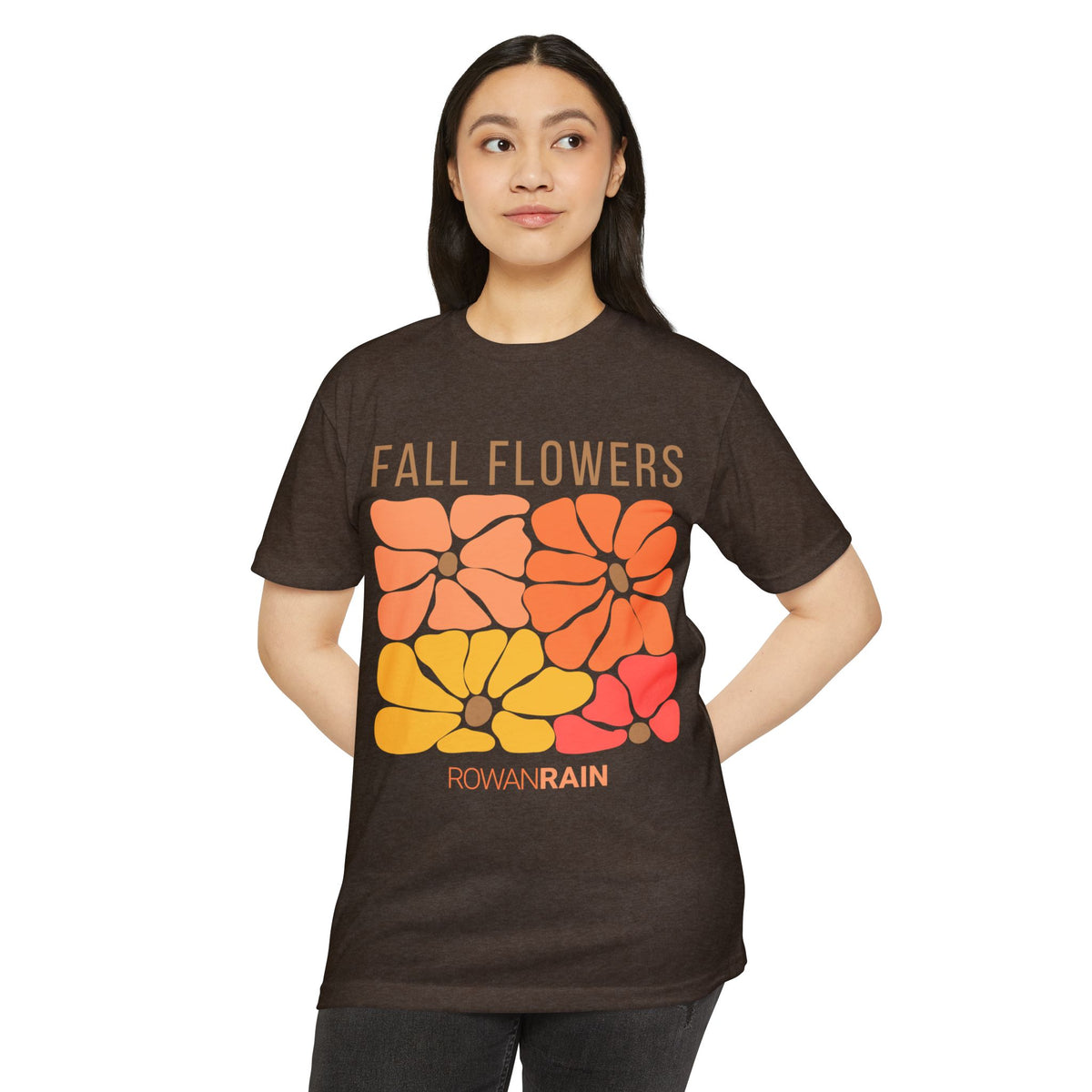Gold, Orange, and Red Fall Flowers Tee