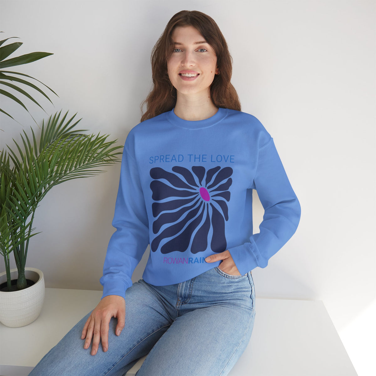 Blue and Purple Spread the Love Sweatshirt