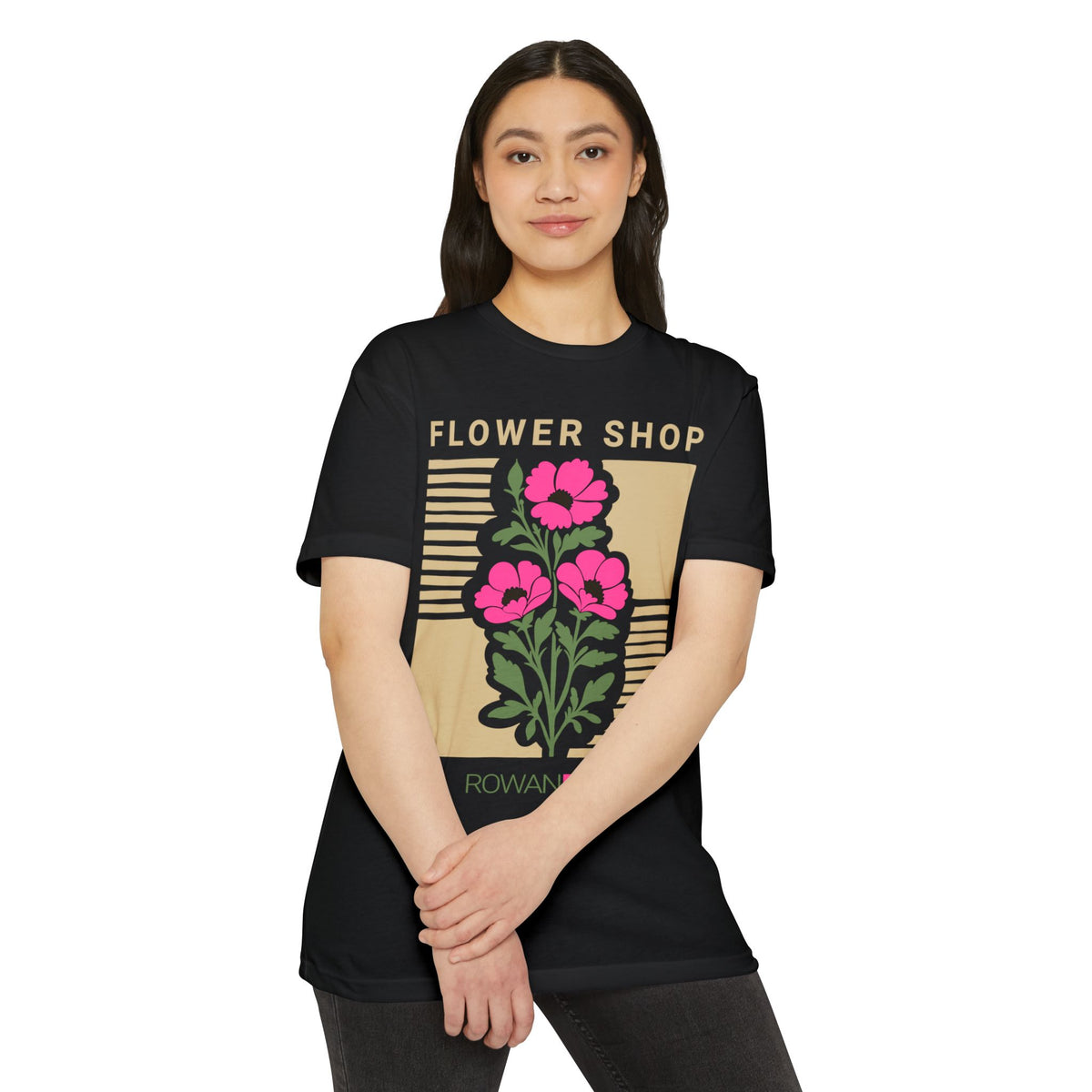 Pink, Green, and Gold Flower Shop Tee