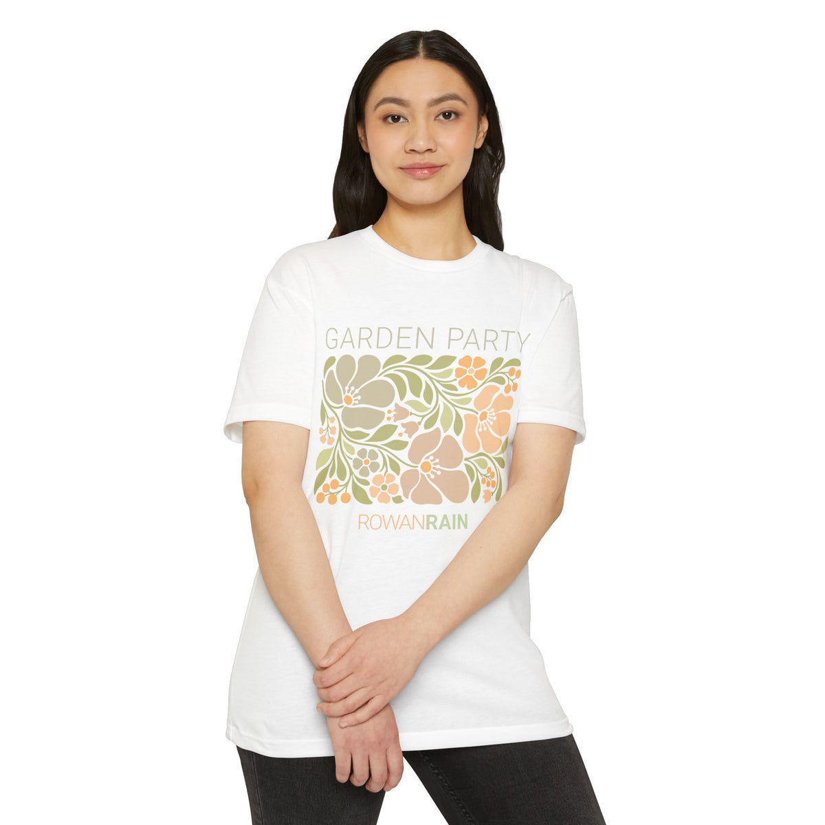 Peach and Green Garden Party Tee