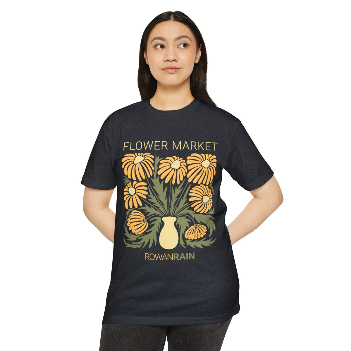 Yellow and Green Flower Market Bouquet Tee