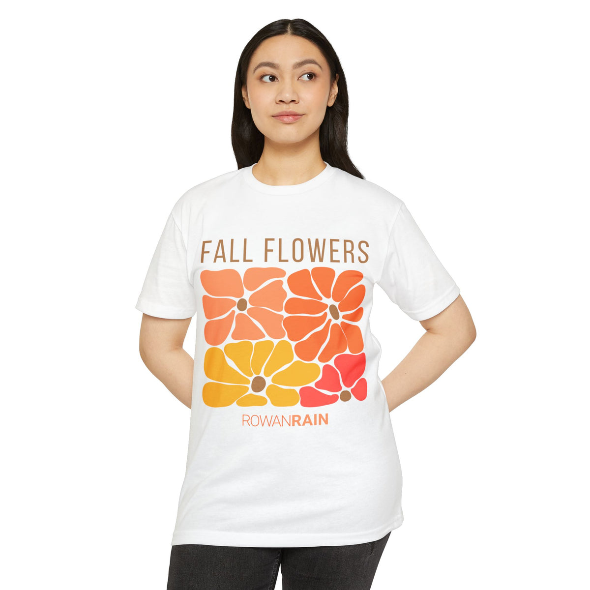 Gold, Orange, and Red Fall Flowers Tee