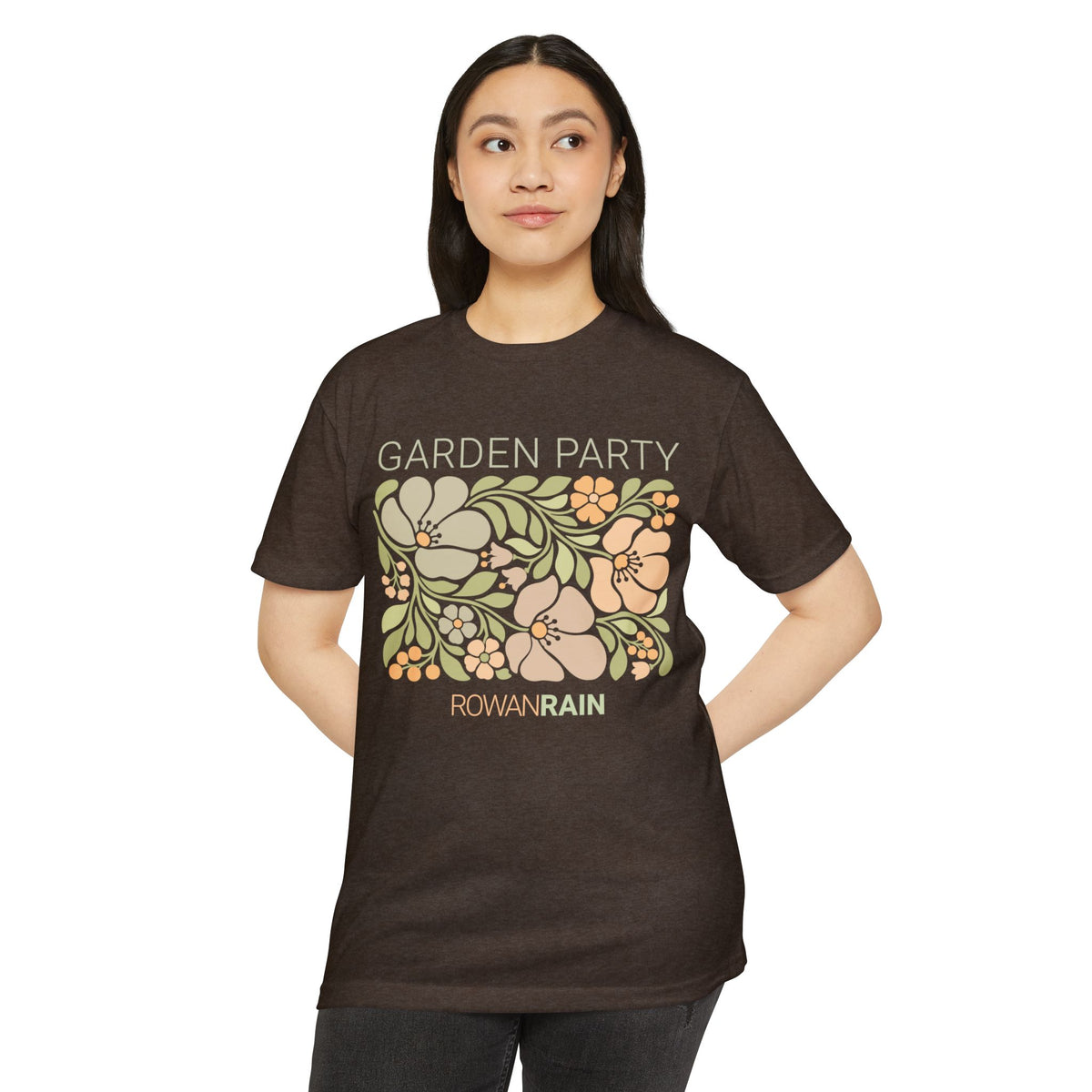 Peach and Green Garden Party Tee