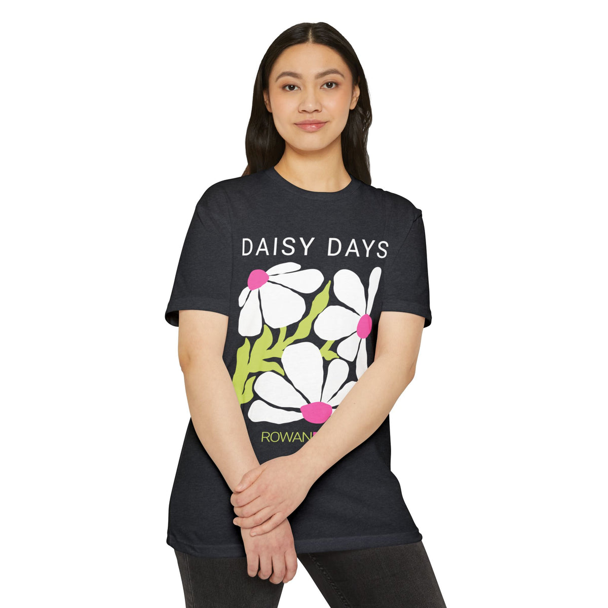 White, Pink, and Green Daisy Days Tee