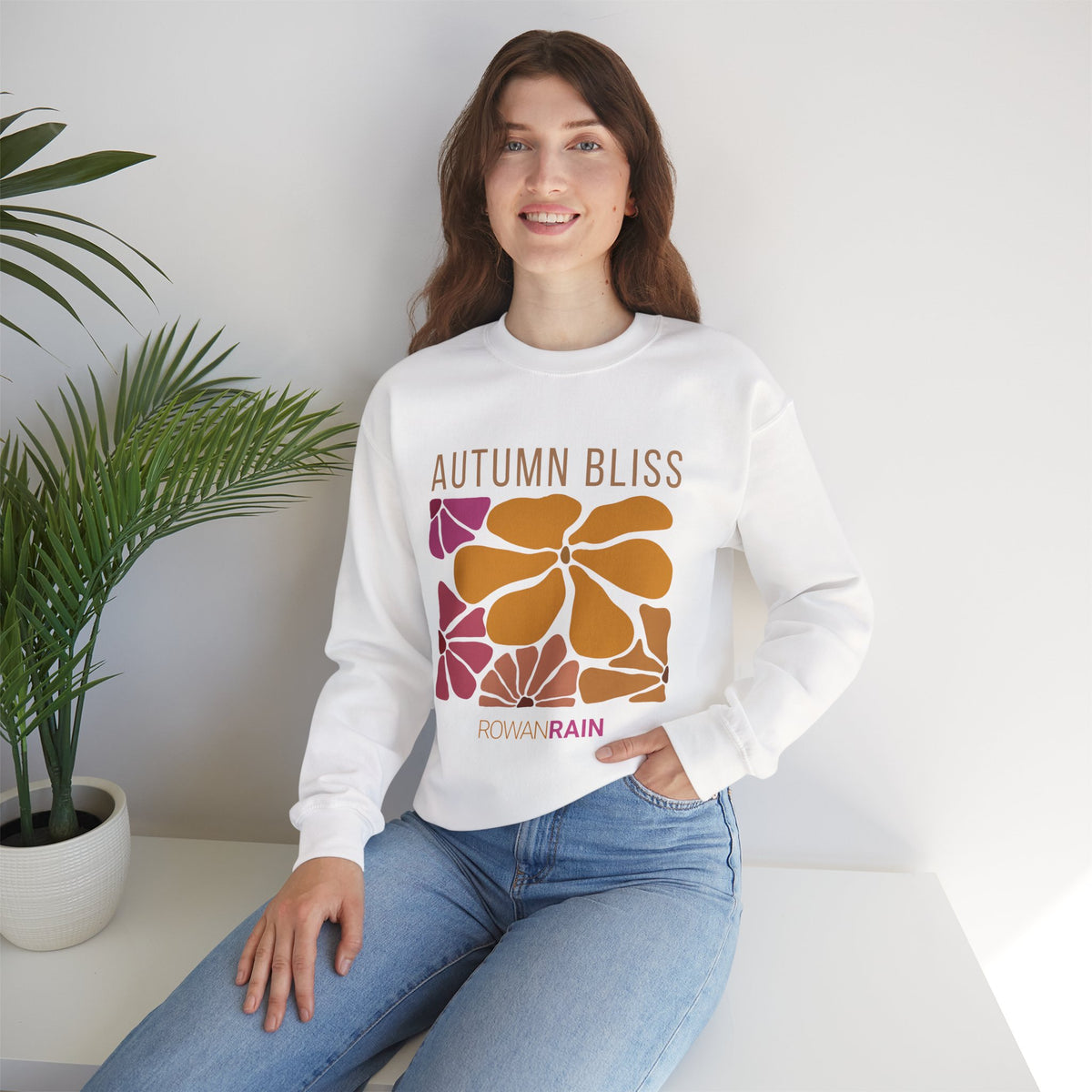 Gold, Brown, and Dark Red Autumn Bliss Sweatshirt