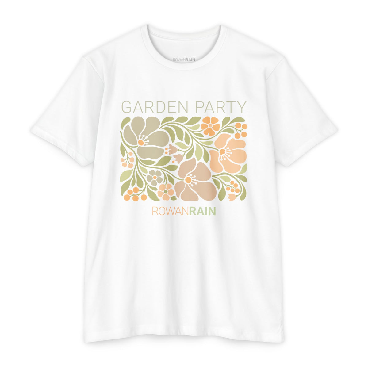 Peach and Green Garden Party Tee