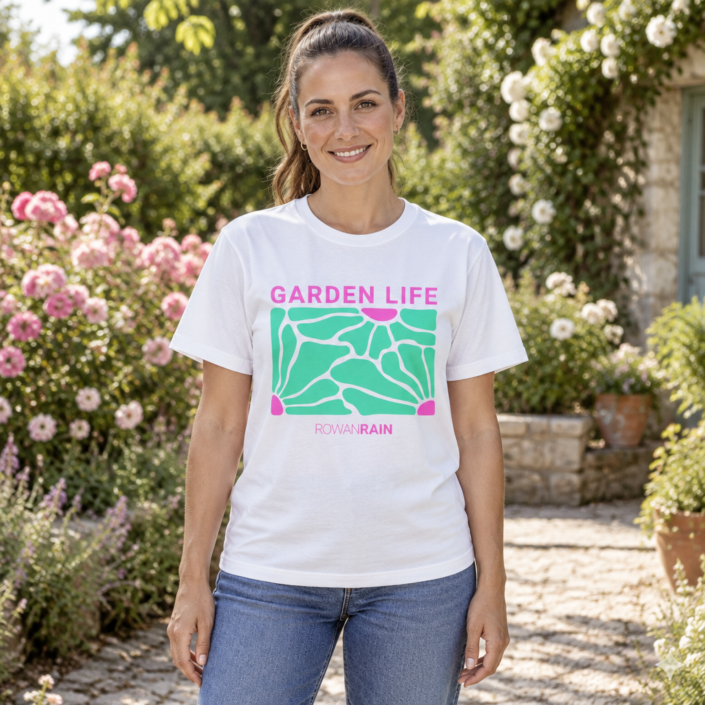 Pink and Green Garden Life Tee