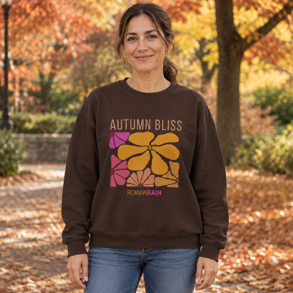 Gold, Brown, and Dark Red Autumn Bliss Sweatshirt