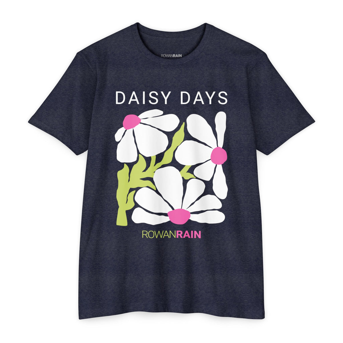 White, Pink, and Green Daisy Days Tee