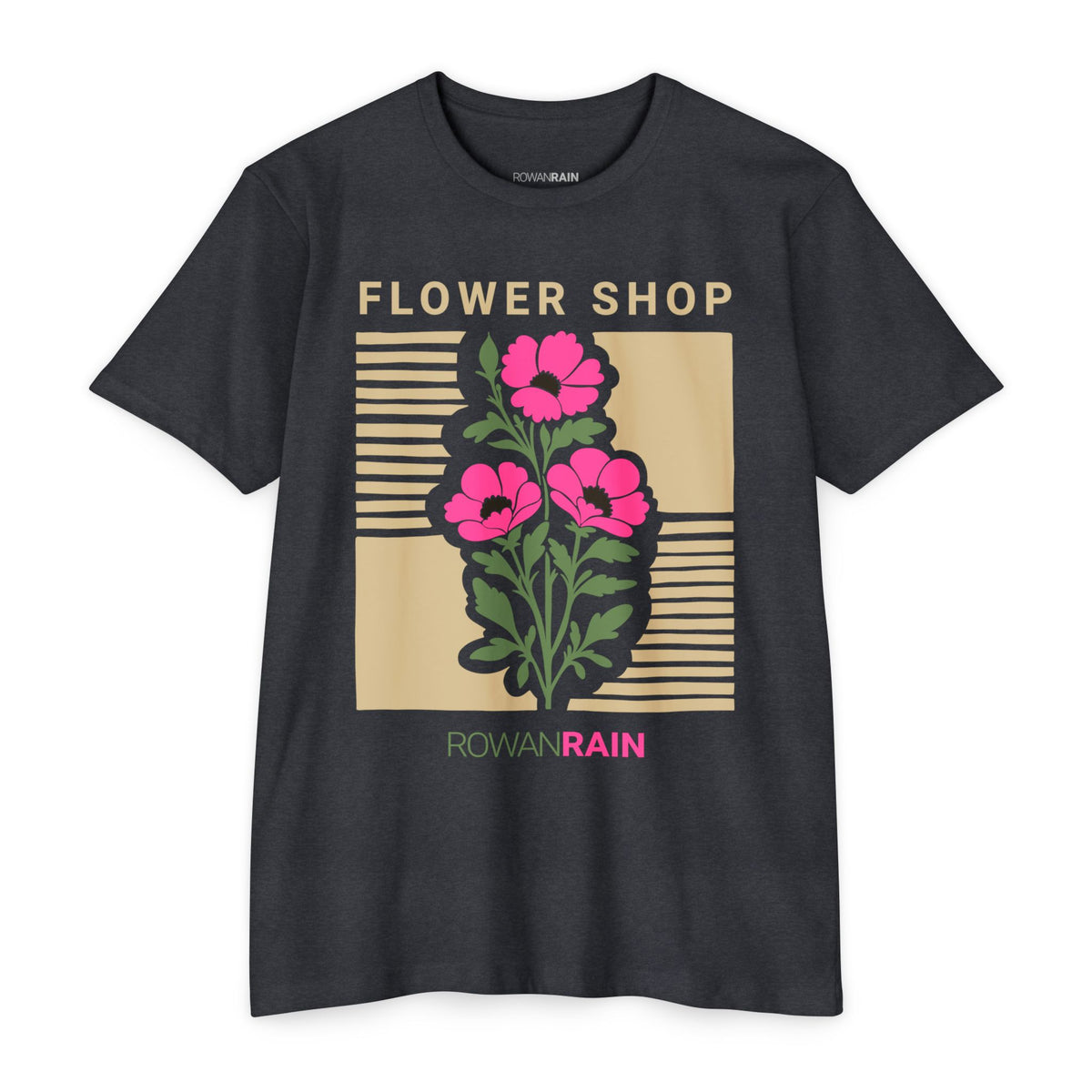 Pink, Green, and Gold Flower Shop Tee