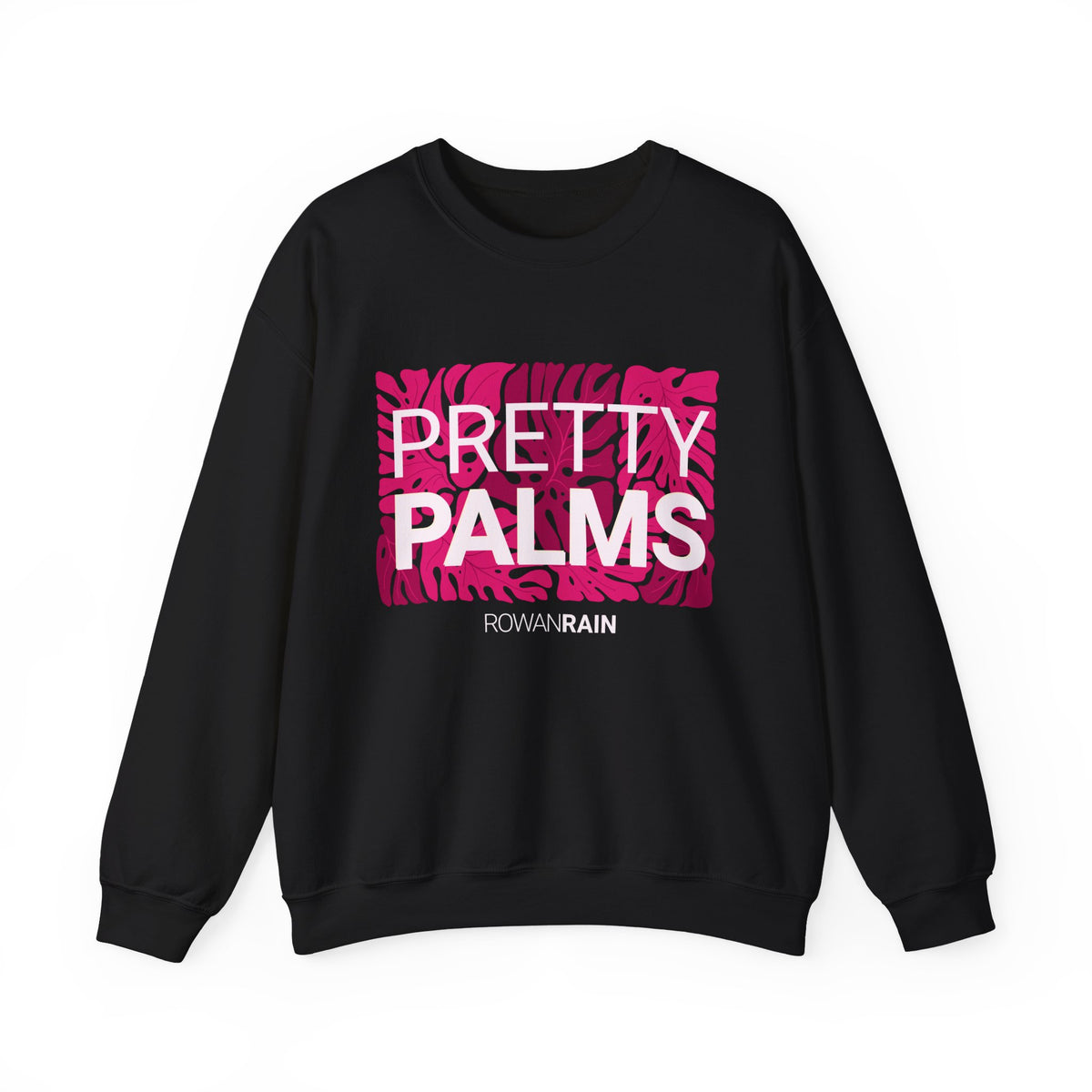 Red and Pink Pretty Palms Sweatshirt