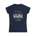 In Bloom Quote With Pastel Wildflowers Women's Softstyle Tee