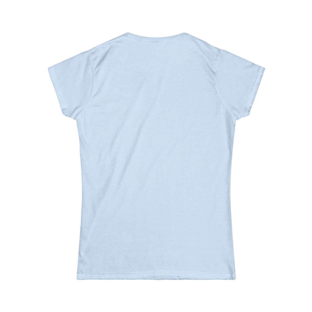 In Bloom Quote With Pastel Wildflowers Women's Softstyle Tee