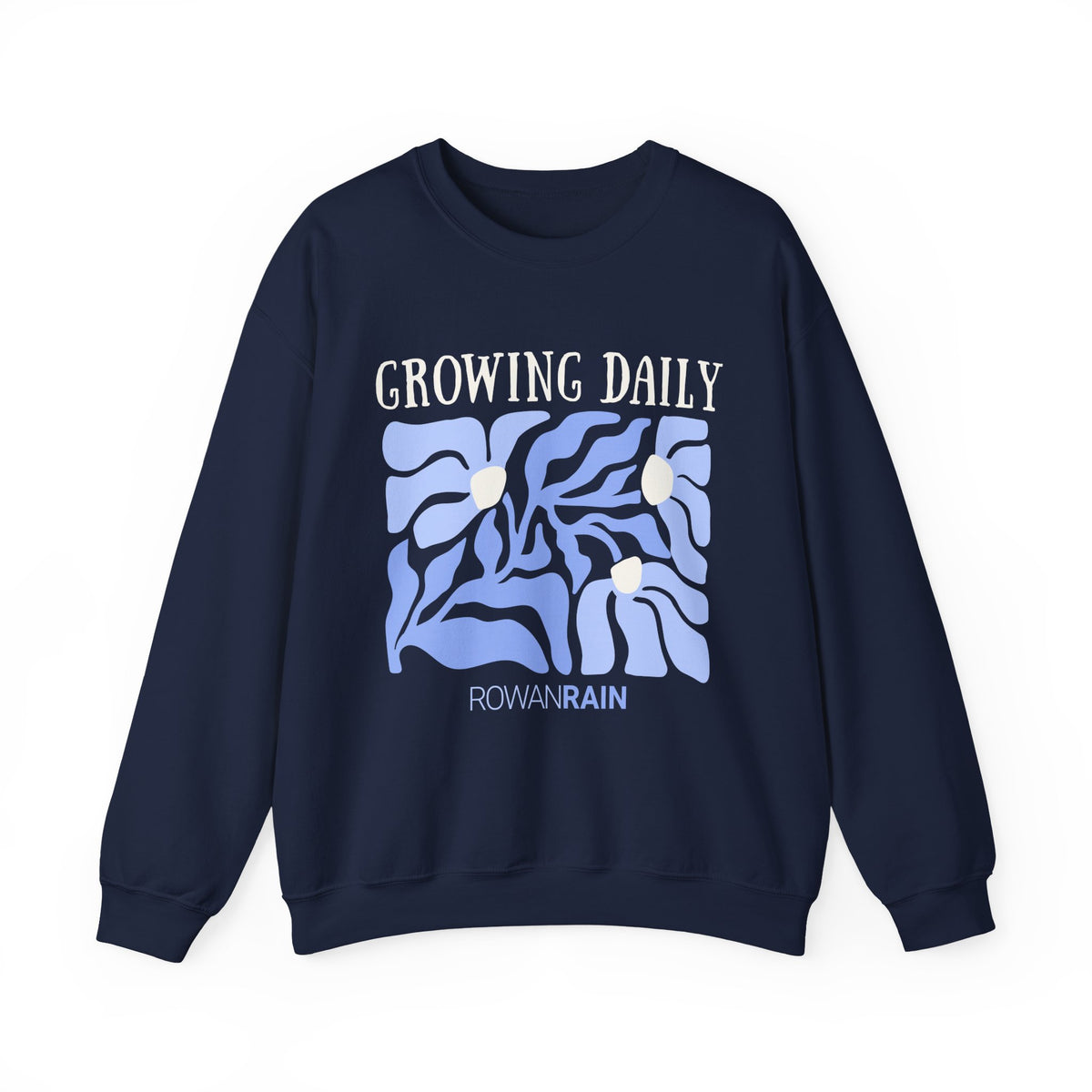Pastel Blue and Off-White Growing Daily Sweatshirt