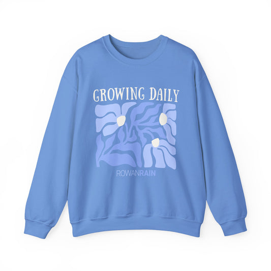 Pastel Blue and Off-White Growing Daily Sweatshirt