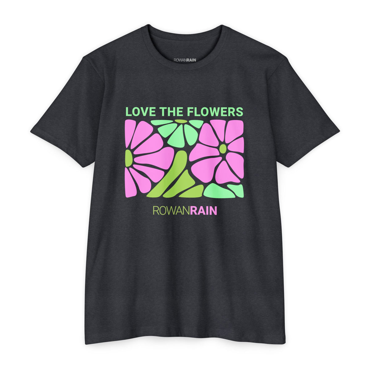 Pink and Green Love the Flowers Tee