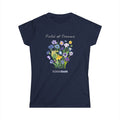 Field of Dreams Purple and Yellow Flowers Women's Softstyle Tee