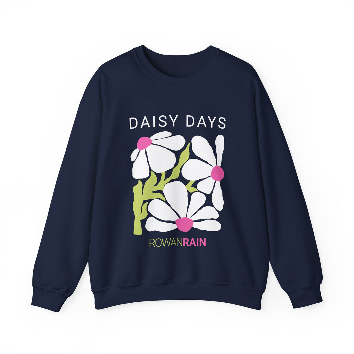 Pink and Green Daisy Days Sweatshirt