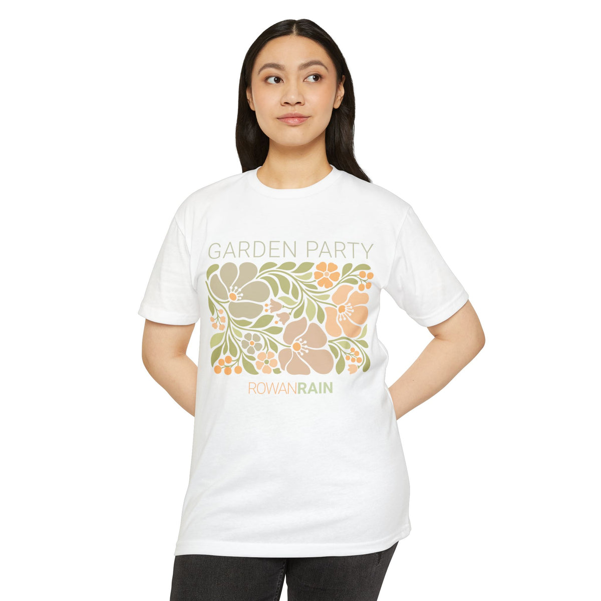 Peach and Green Garden Party Tee
