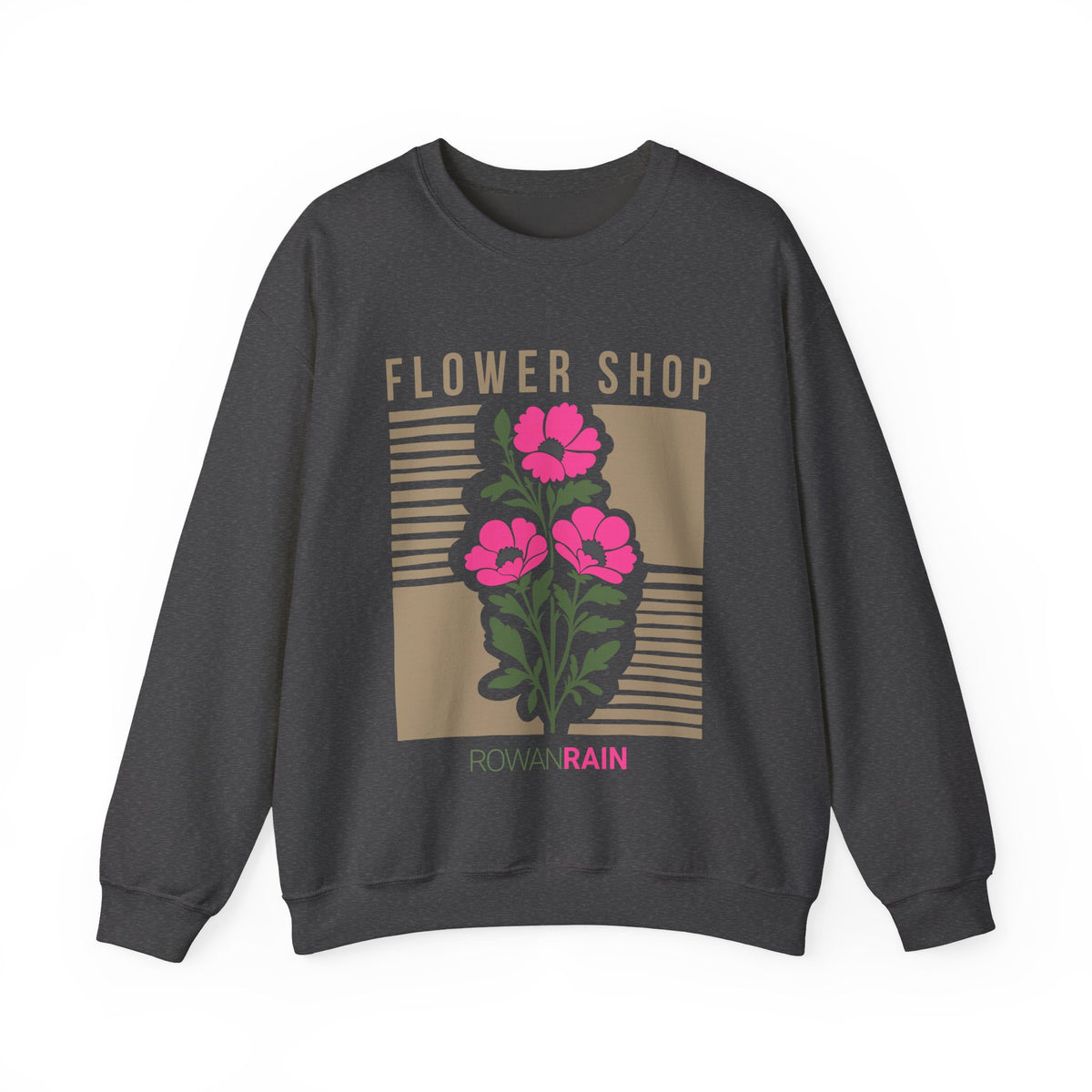 Pink, Green, and Gold Flower Shop Sweatshirt