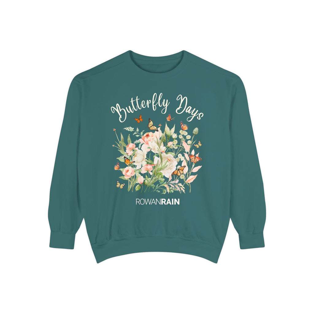 Butterfly Days Unisex Garment-Dyed Sweatshirt