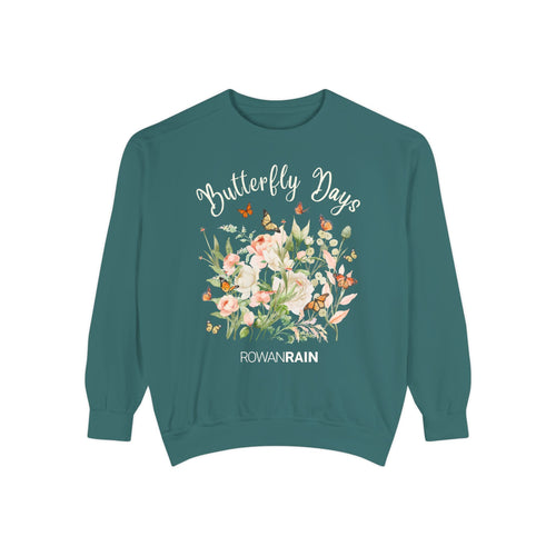 Butterfly Days Unisex Garment-Dyed Sweatshirt
