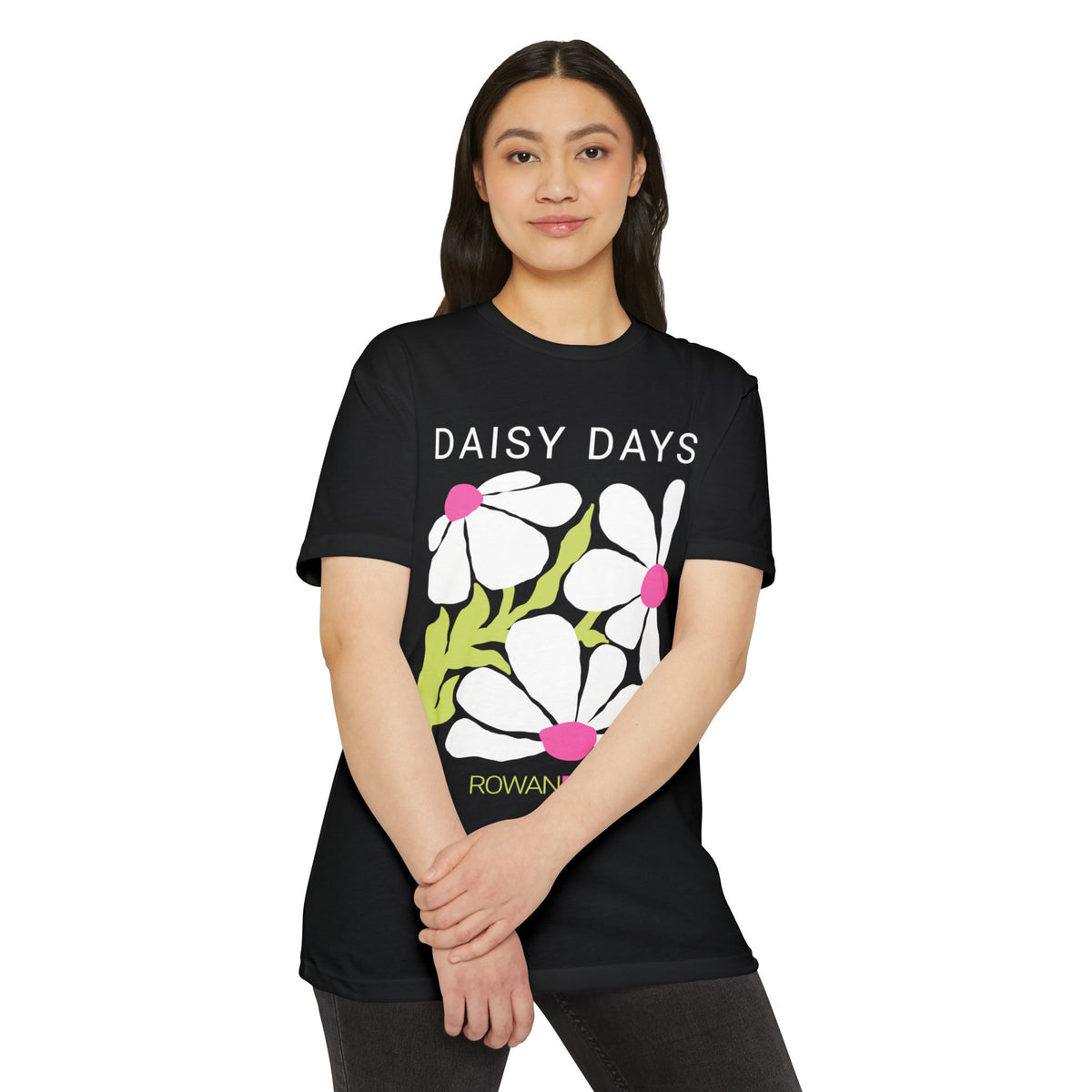 White, Pink, and Green Daisy Days Tee