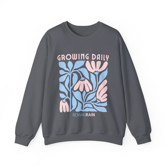 Light Pink and Blue Growing Daily Sweatshirt