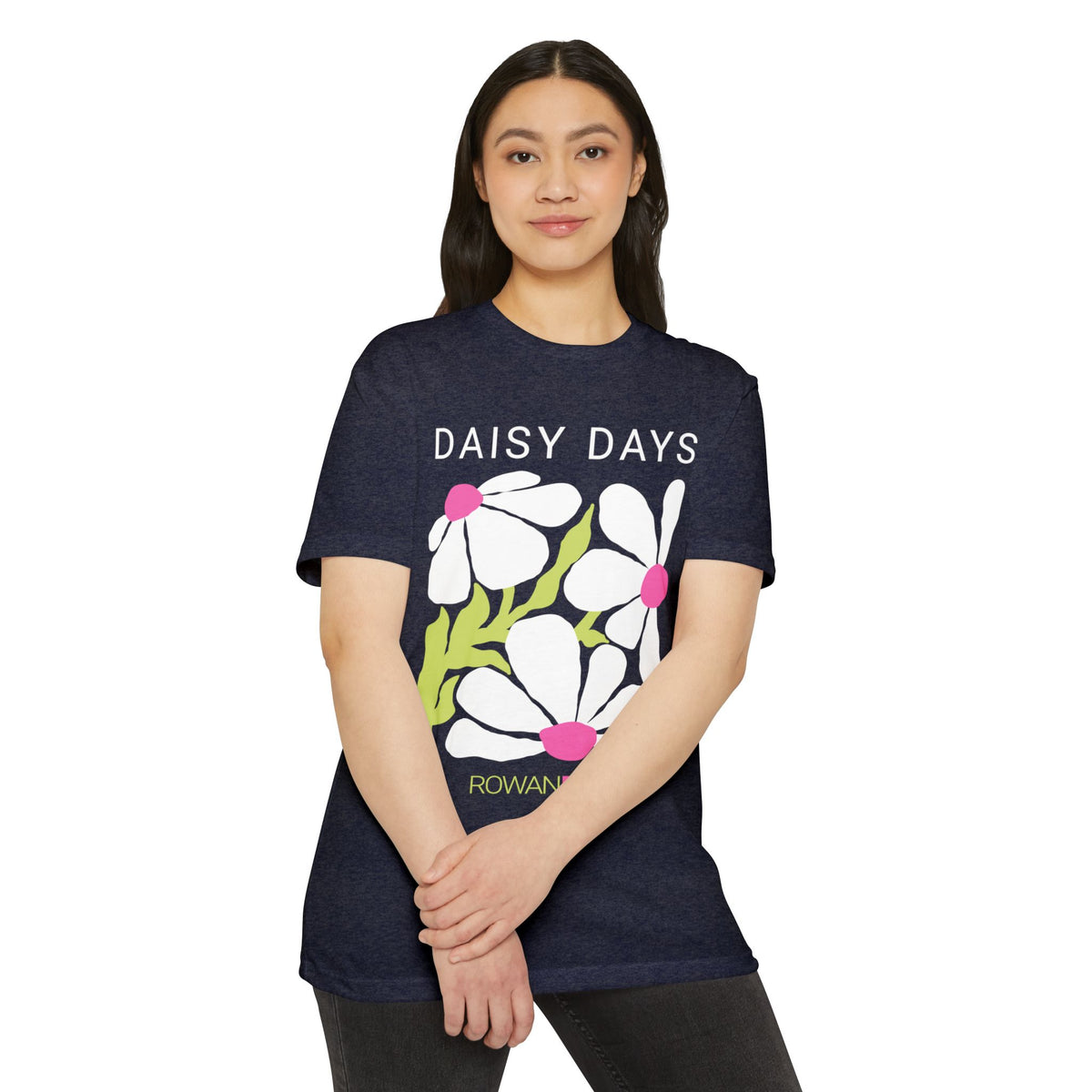 White, Pink, and Green Daisy Days Tee