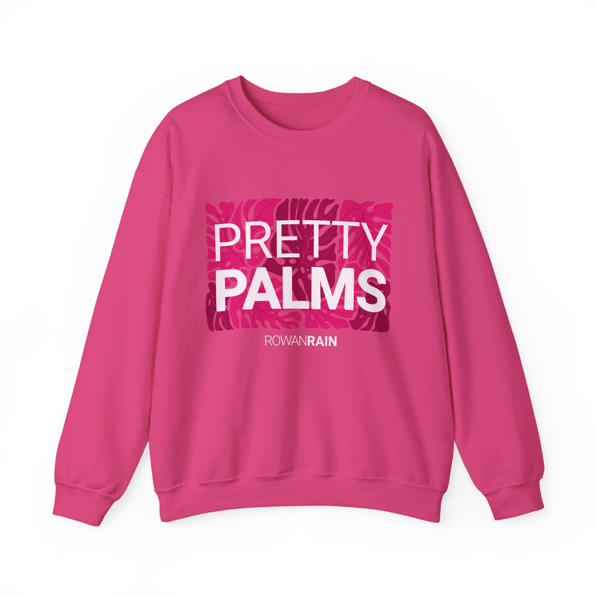 Red and Pink Pretty Palms Sweatshirt