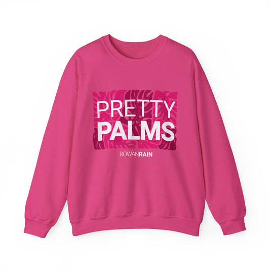 Red and Pink Pretty Palms Sweatshirt