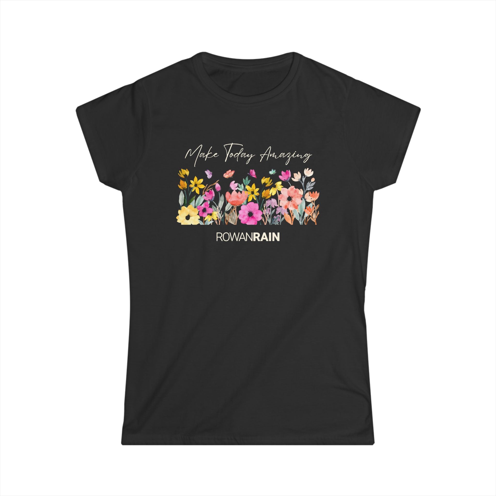 Make Today Amazing Bright Various Wildflowers Women's Softstyle Tee