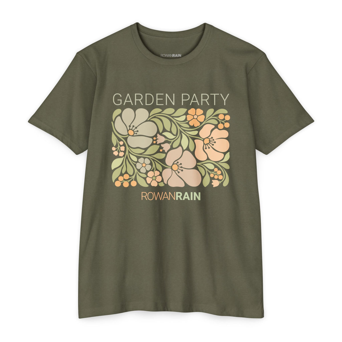 Peach and Green Garden Party Tee