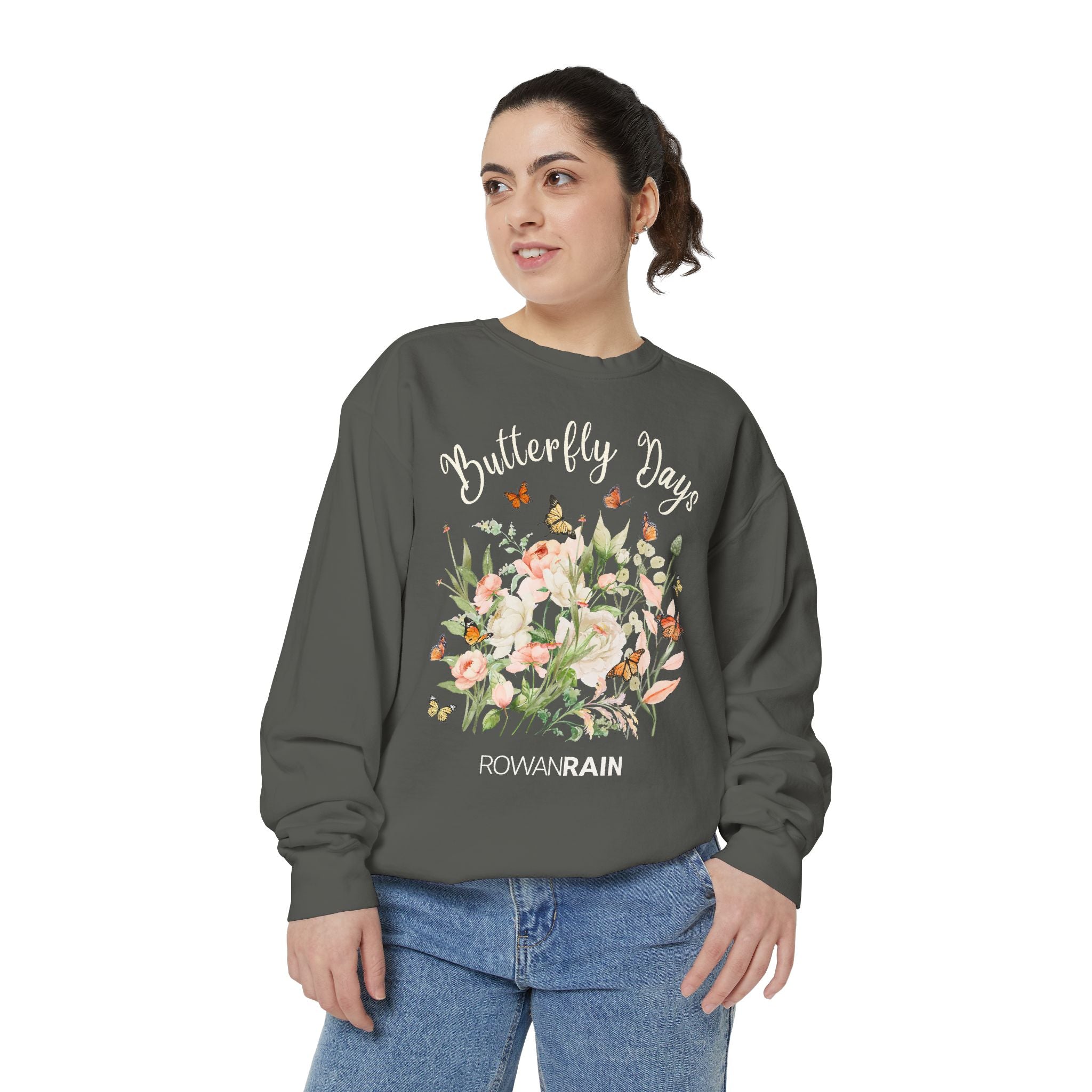 Butterfly Days Unisex Garment-Dyed Sweatshirt