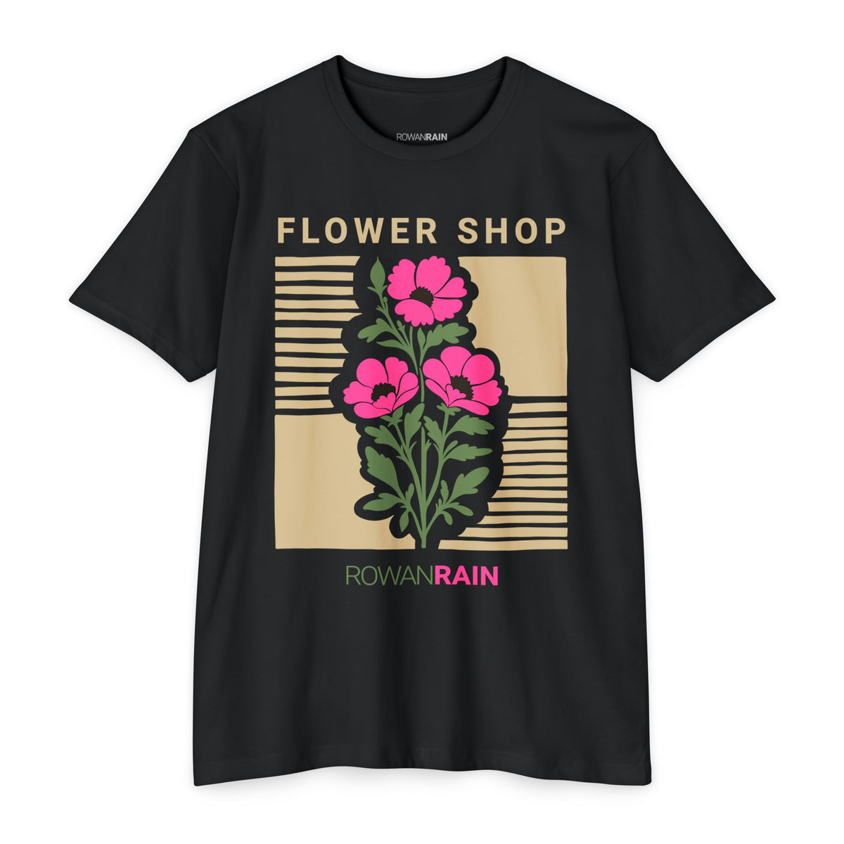 Pink, Green, and Gold Flower Shop Tee
