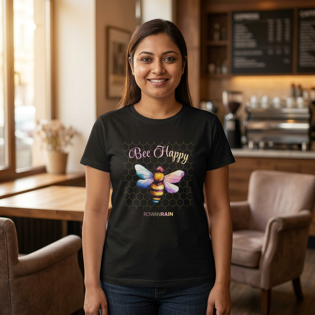 Bee Happy Women's Softstyle Tee