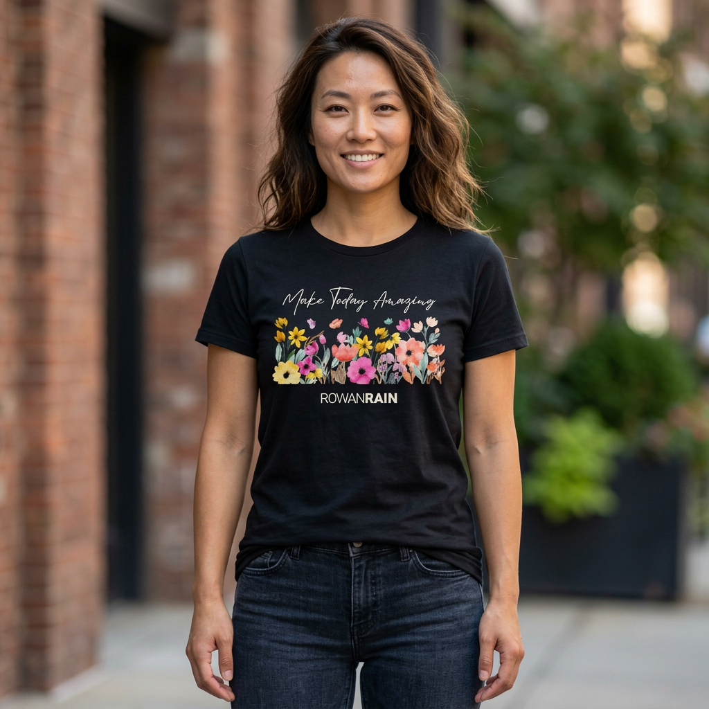 Make Today Amazing Bright Various Wildflowers Women's Softstyle Tee