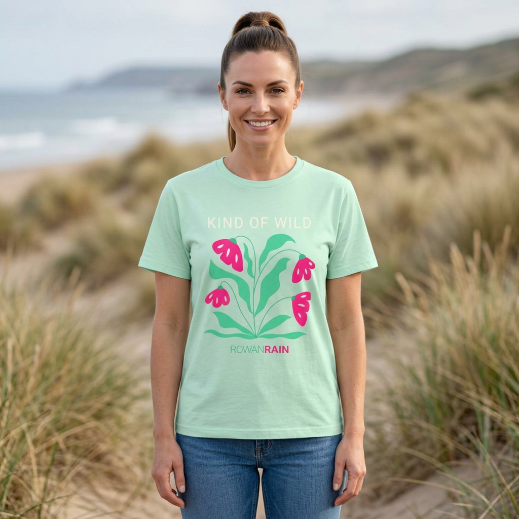 Pink and Green Kind of Wild Tee