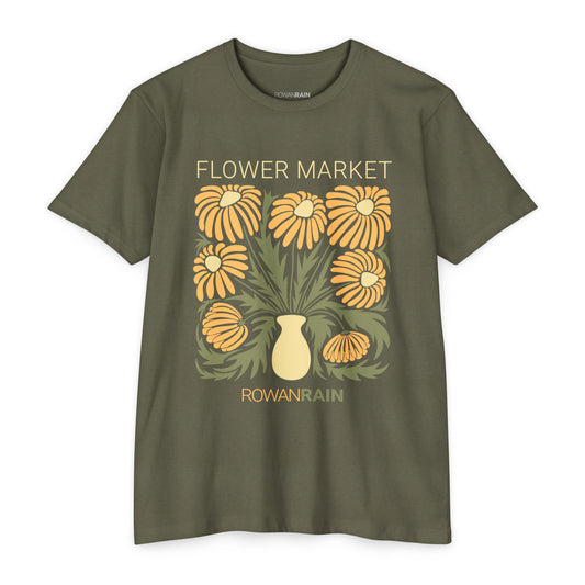 Yellow and Green Flower Market Bouquet Tee