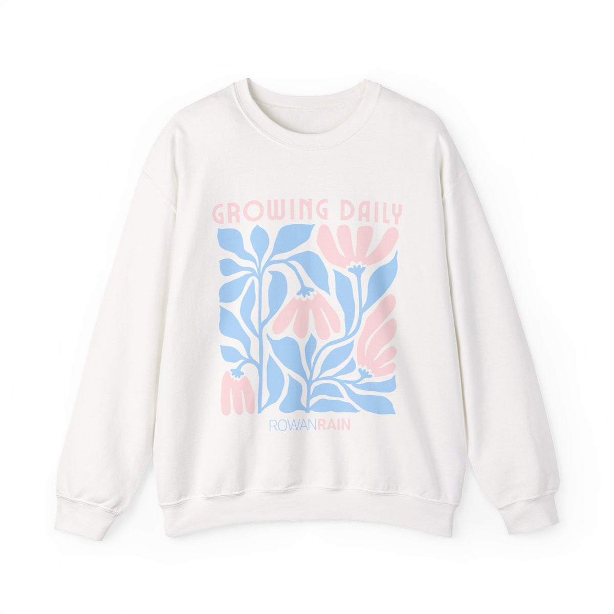 Light Pink and Blue Growing Daily Sweatshirt