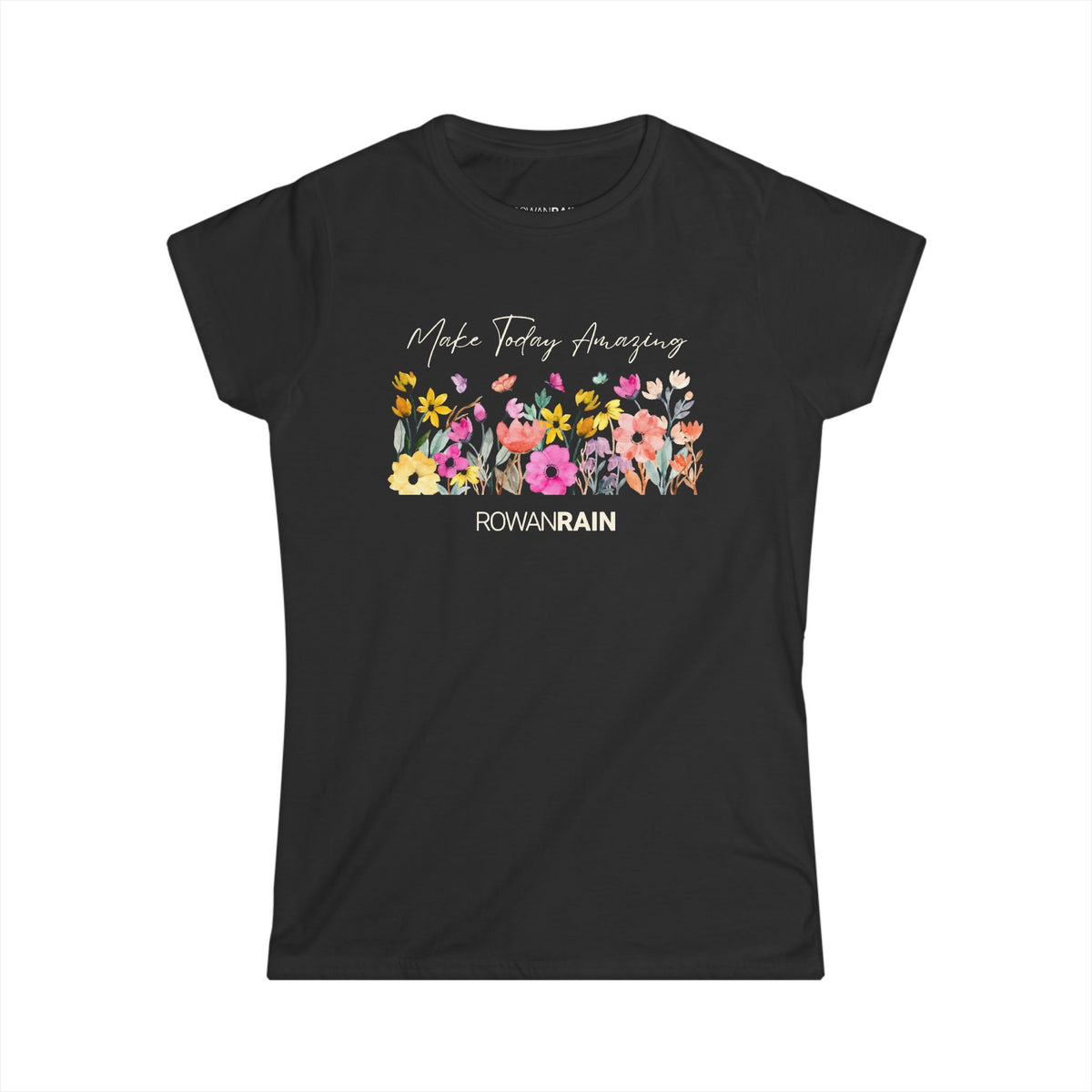 Make Today Amazing Bright Various Wildflowers Women's Softstyle Tee
