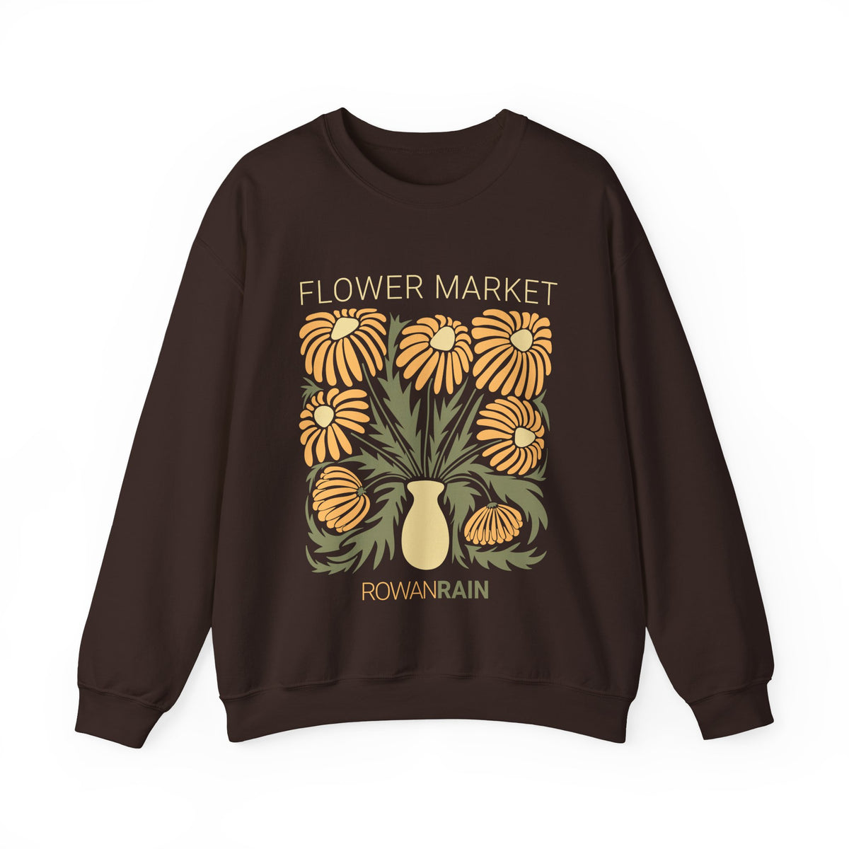 Yellow and Green Flower Market Sweatshirt
