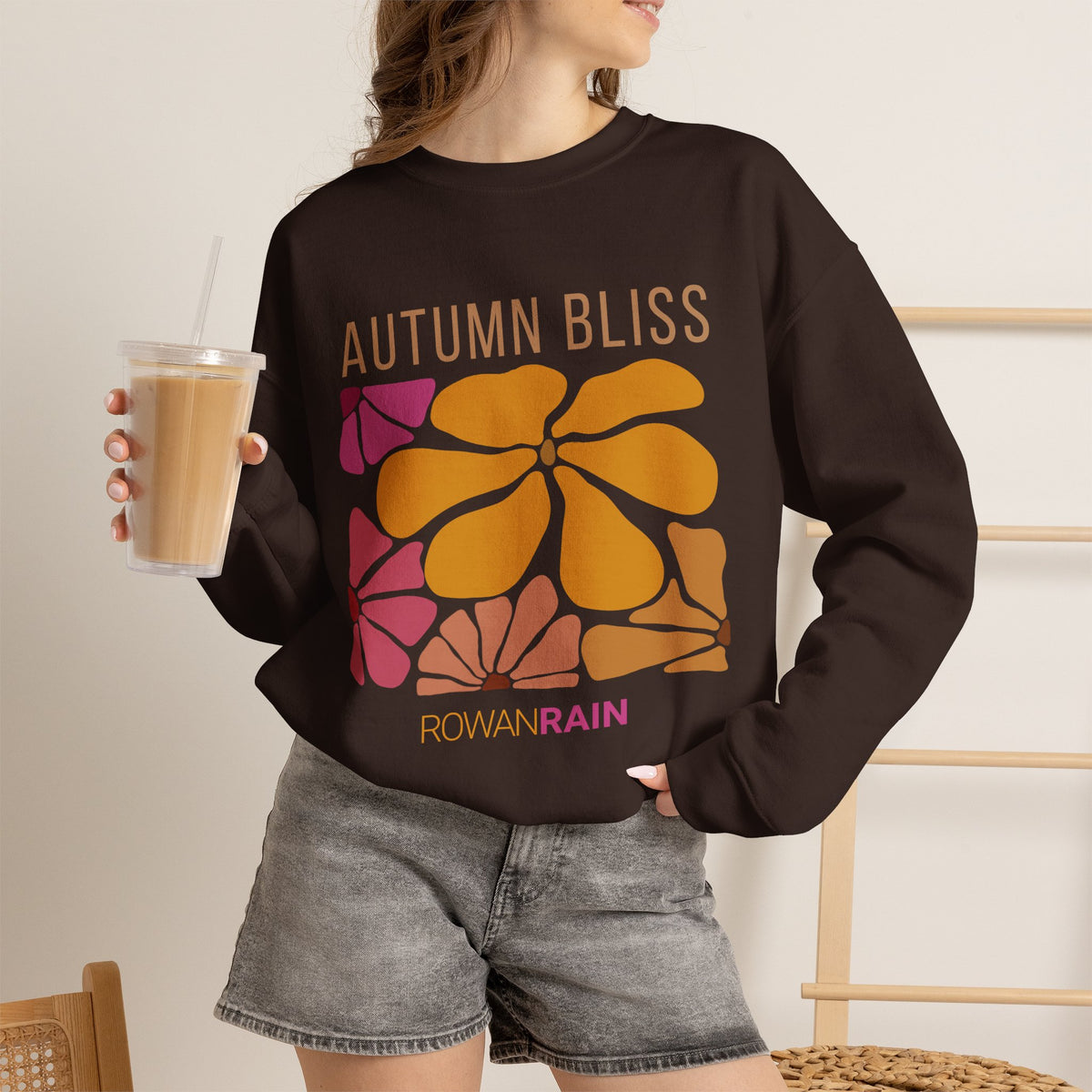 Gold, Brown, and Dark Red Autumn Bliss Sweatshirt