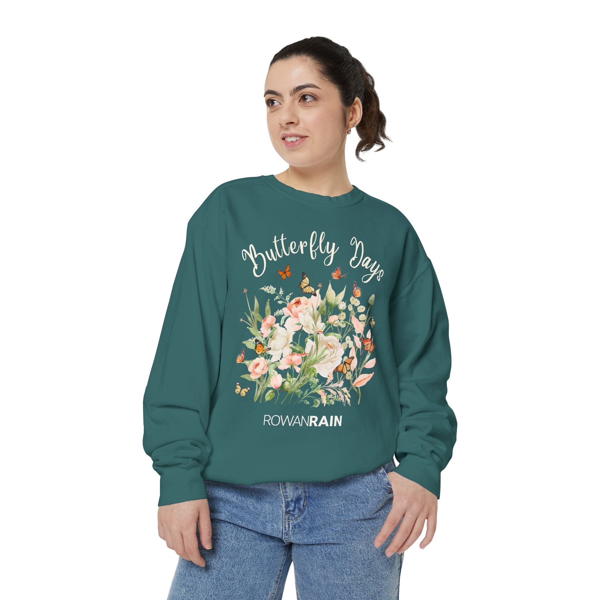 Butterfly Days Unisex Garment-Dyed Sweatshirt