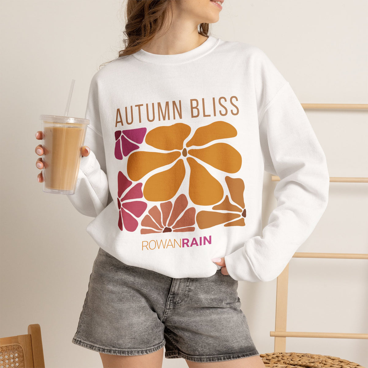 Gold, Brown, and Dark Red Autumn Bliss Sweatshirt