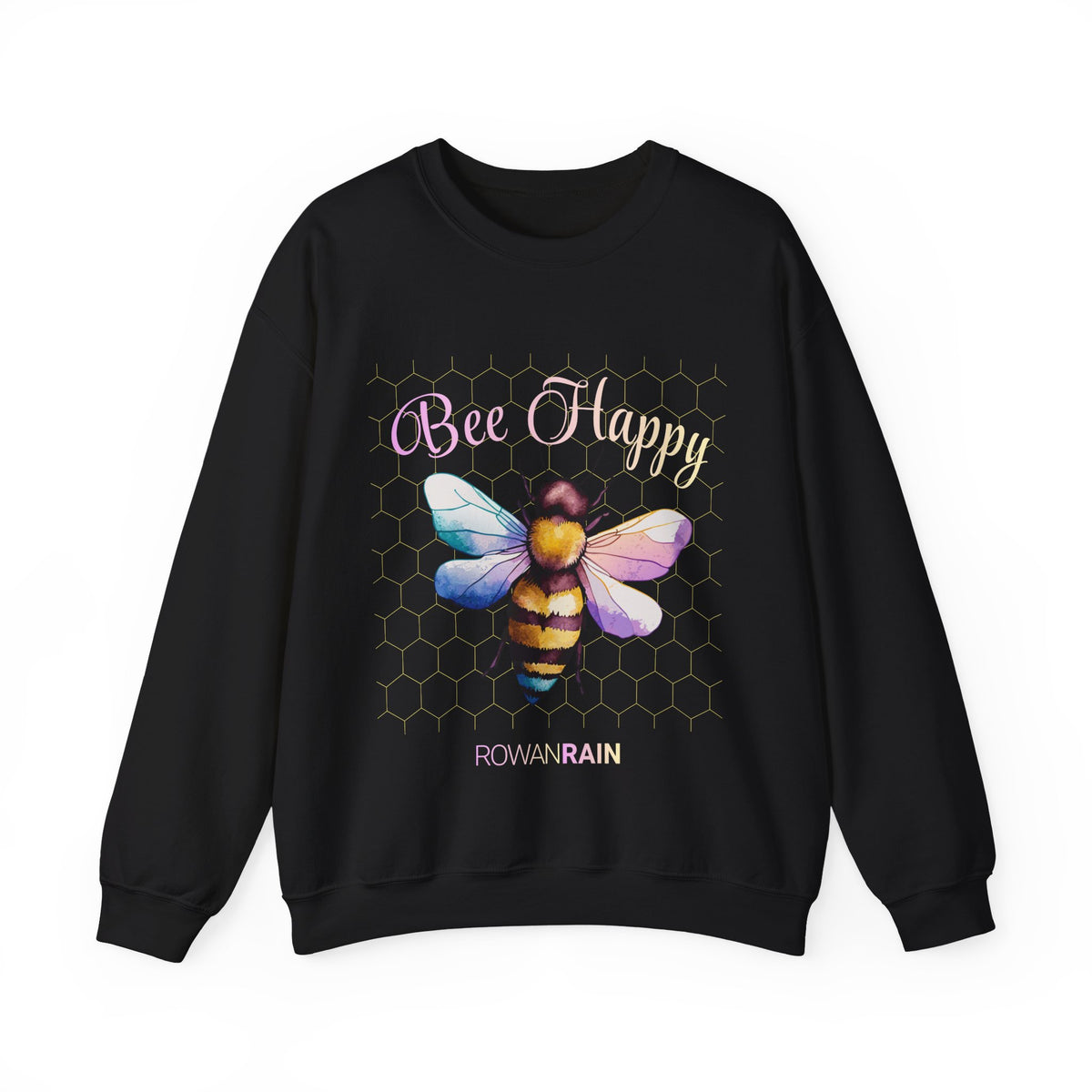 Pink and Yellow Bee Happy Sweatshirt