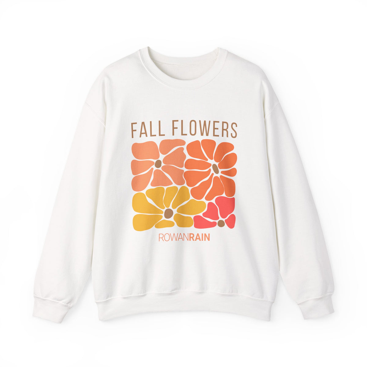 Orange, Gold, and Red Fall Flowers Sweatshirt